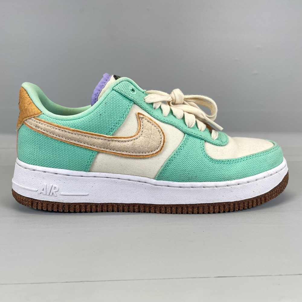 Nike Air Force 1 '07 LX 'Happy Pineapple' Sneakers Womens Size 8.5 Green Canvas